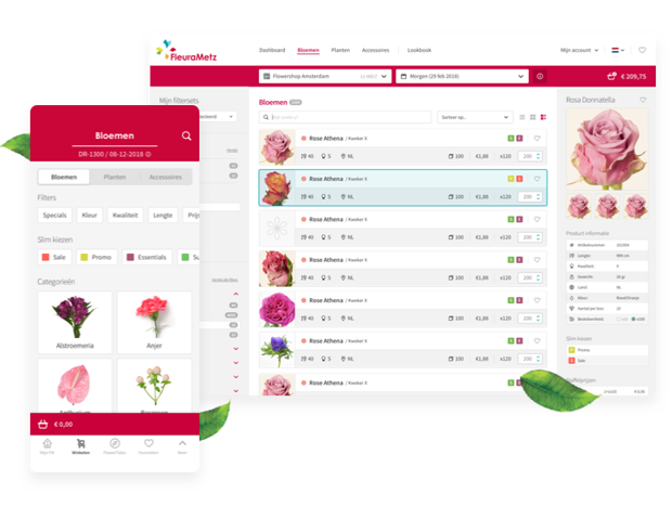 Blooming e-commerce platform